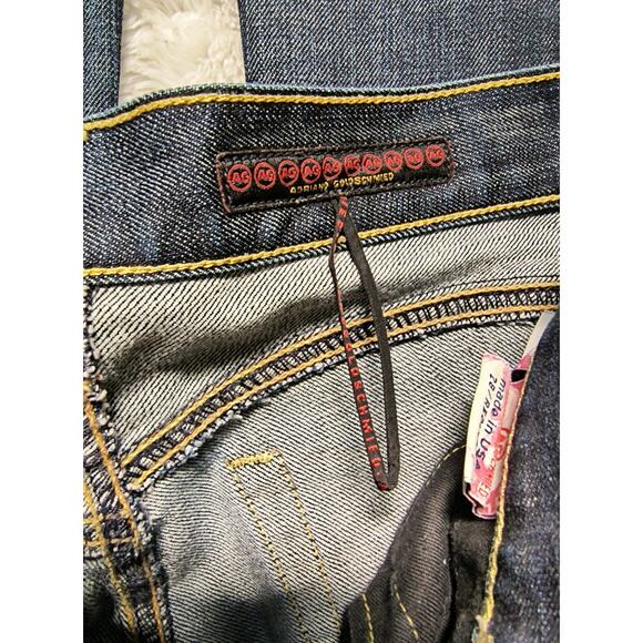 Adriano Goldschmied Womens The Legend Denim Jeans Flared Leg Blue Wash 28R - Picture 5 of 8